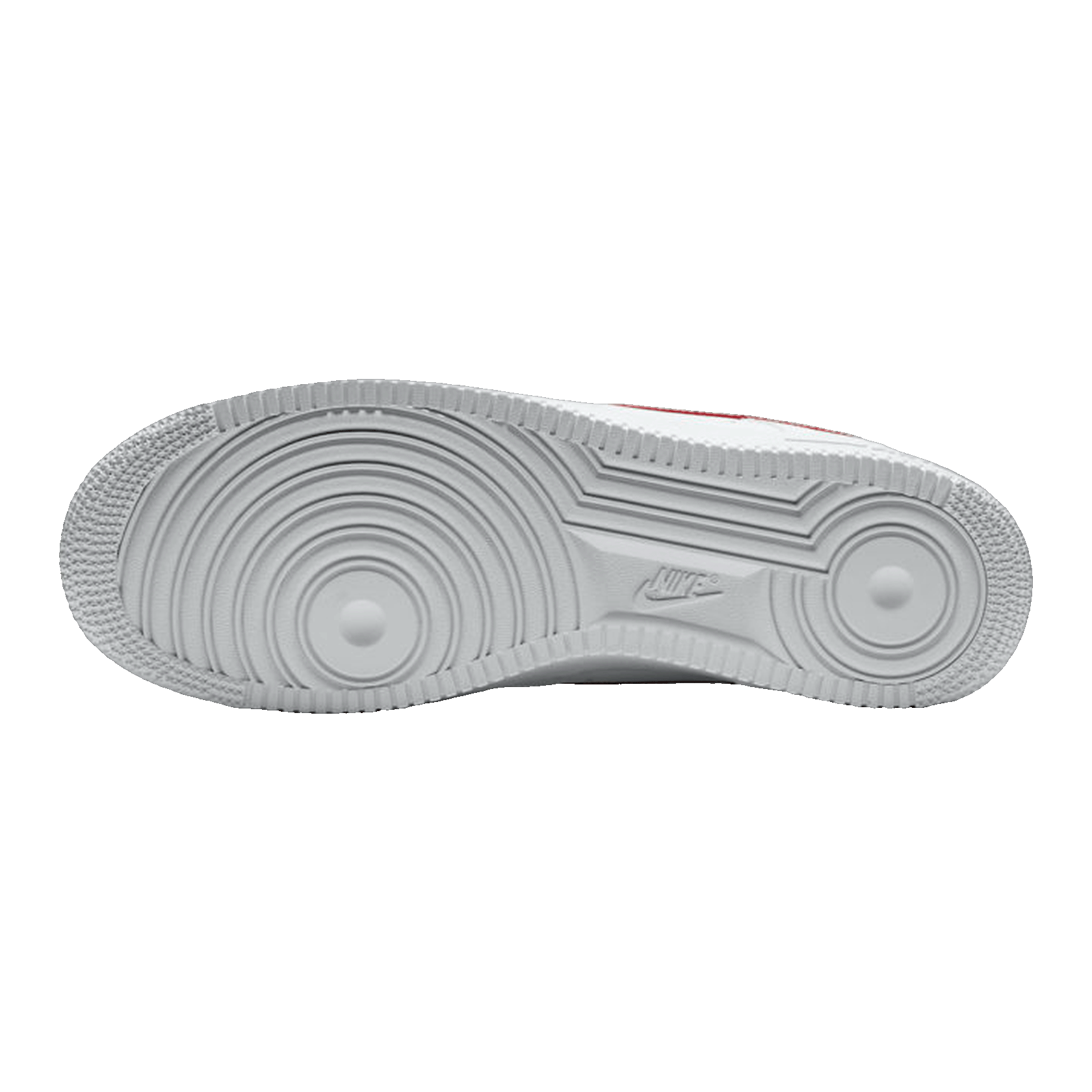 Nike Air Force 1 Low White Team Red Sohle