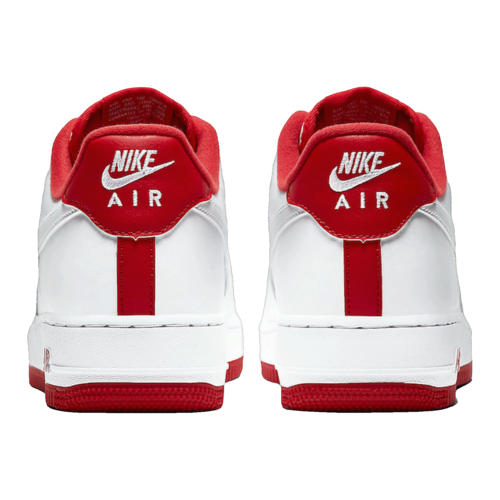 Nike Air Force 1 Low White University Red Back