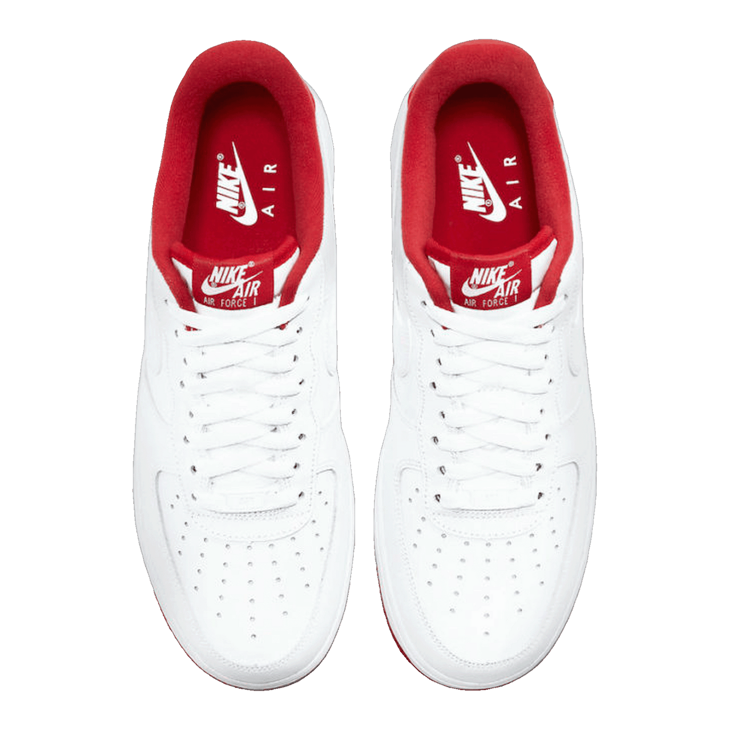 Nike Air Force 1 Low White University Red Oben