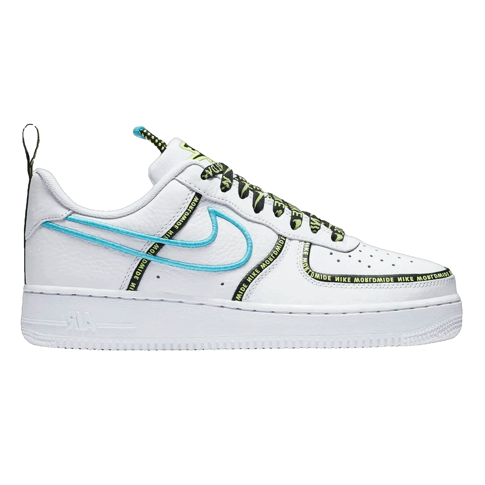 Nike Air Force 1 Low Worldwide White Blue Fury Volt