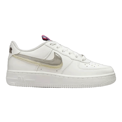 Nike Air Force 1 LV8 Double Swoosh Silver Gold (GS)