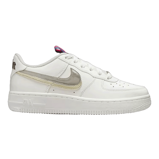 Nike Air Force 1 LV8 Double Swoosh Silver Gold (GS)