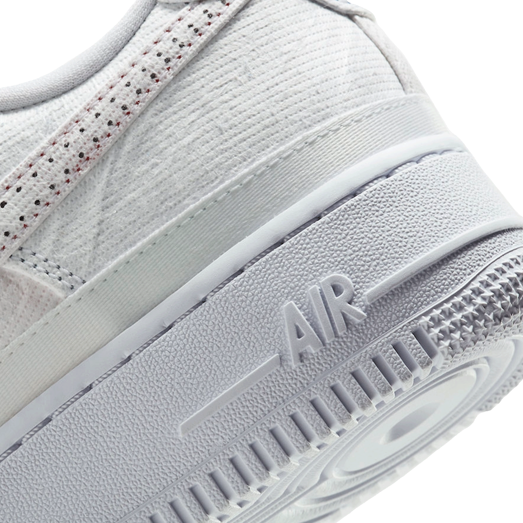 Nike Air Force 1 LX Tear Away Red Swoosh (W) Back 2