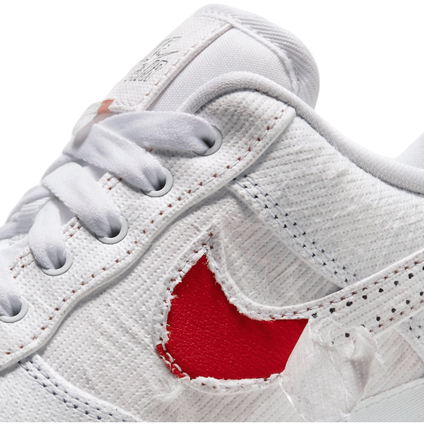 Nike Air Force 1 LX Tear Away Red Swoosh (W) Detail
