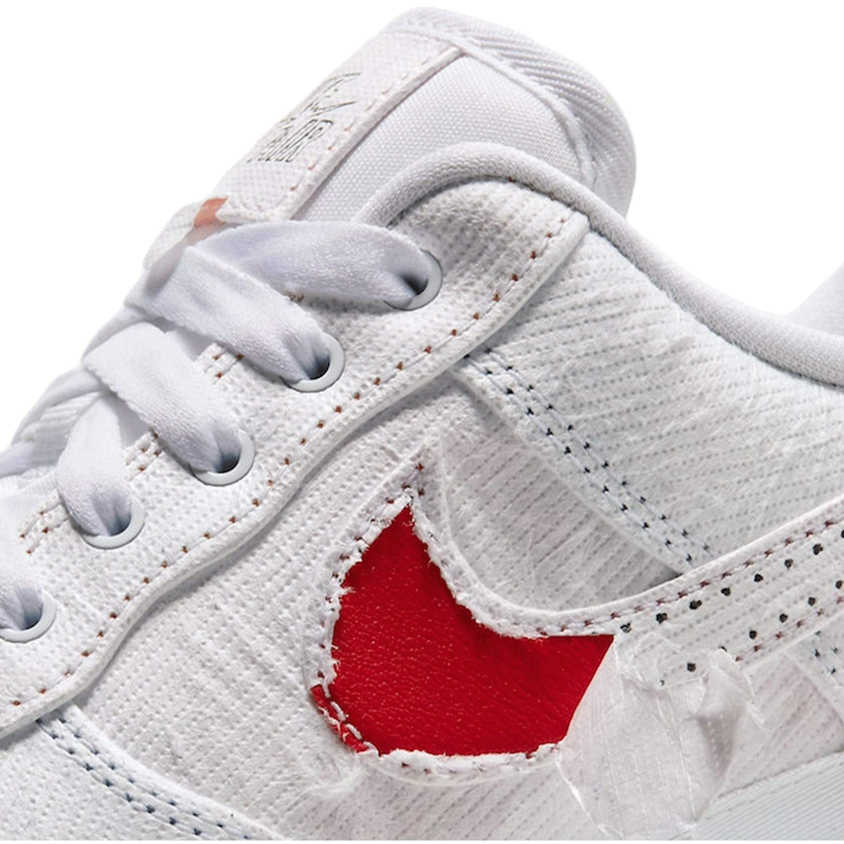 Nike Air Force 1 LX Tear Away Red Swoosh (W) Detail