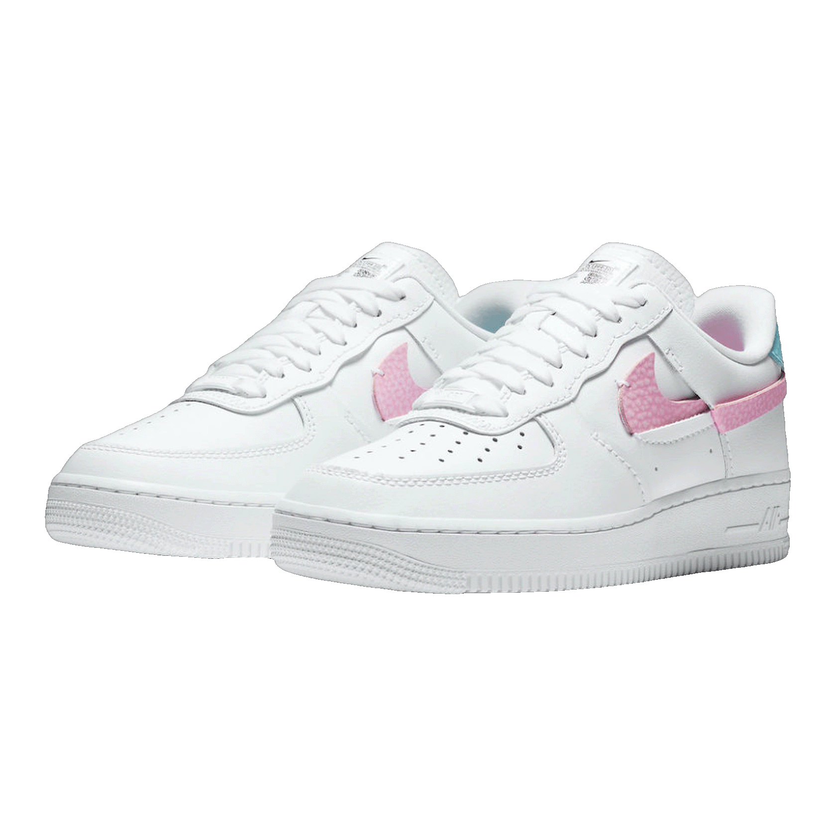 Nike Air Force 1 LXX White Pink Aqua (W) Side