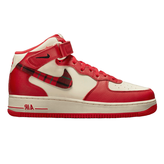 Nike Air Force 1 Mid '07 LX Plaid Cream Red
