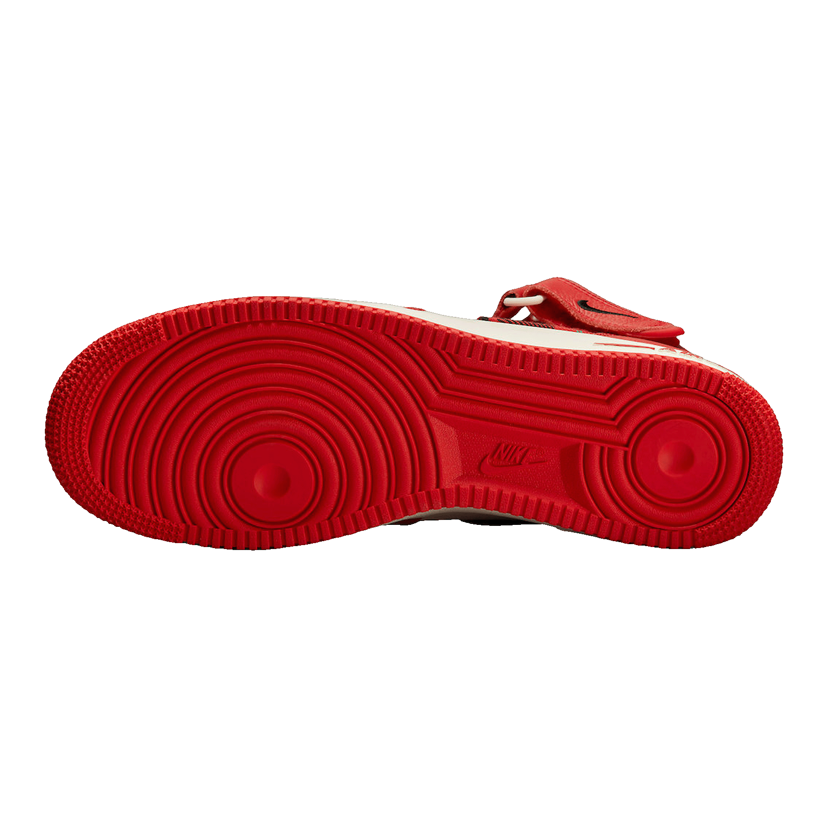 Nike Air Force 1 Mid '07 LX Plaid Cream Red Sohle