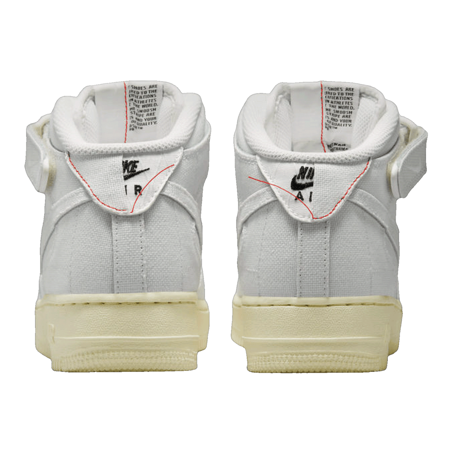 Nike Air Force 1 Mid '07 Summit White Canvas (W) Back
