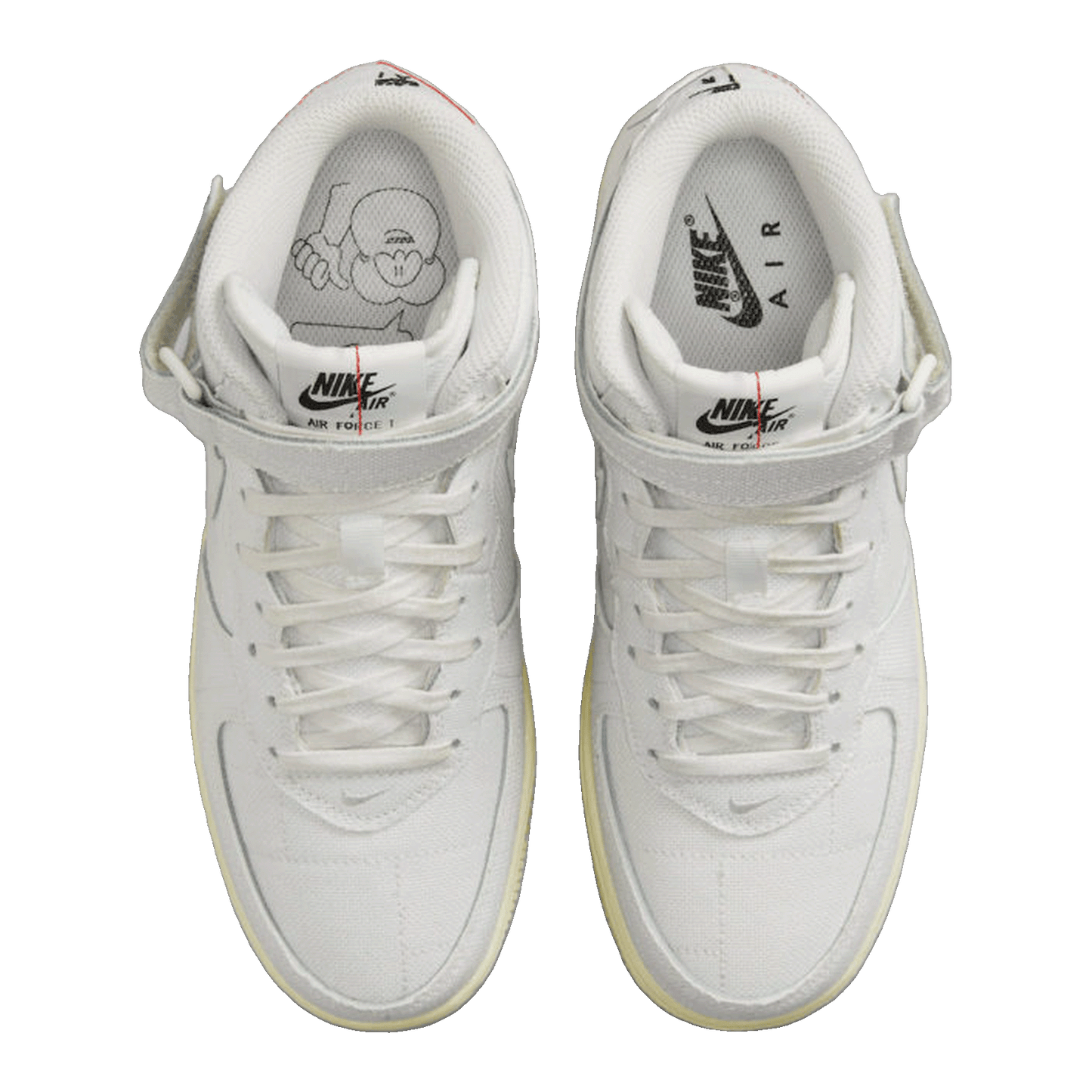 Nike Air Force 1 Mid '07 Summit White Canvas (W) Oben