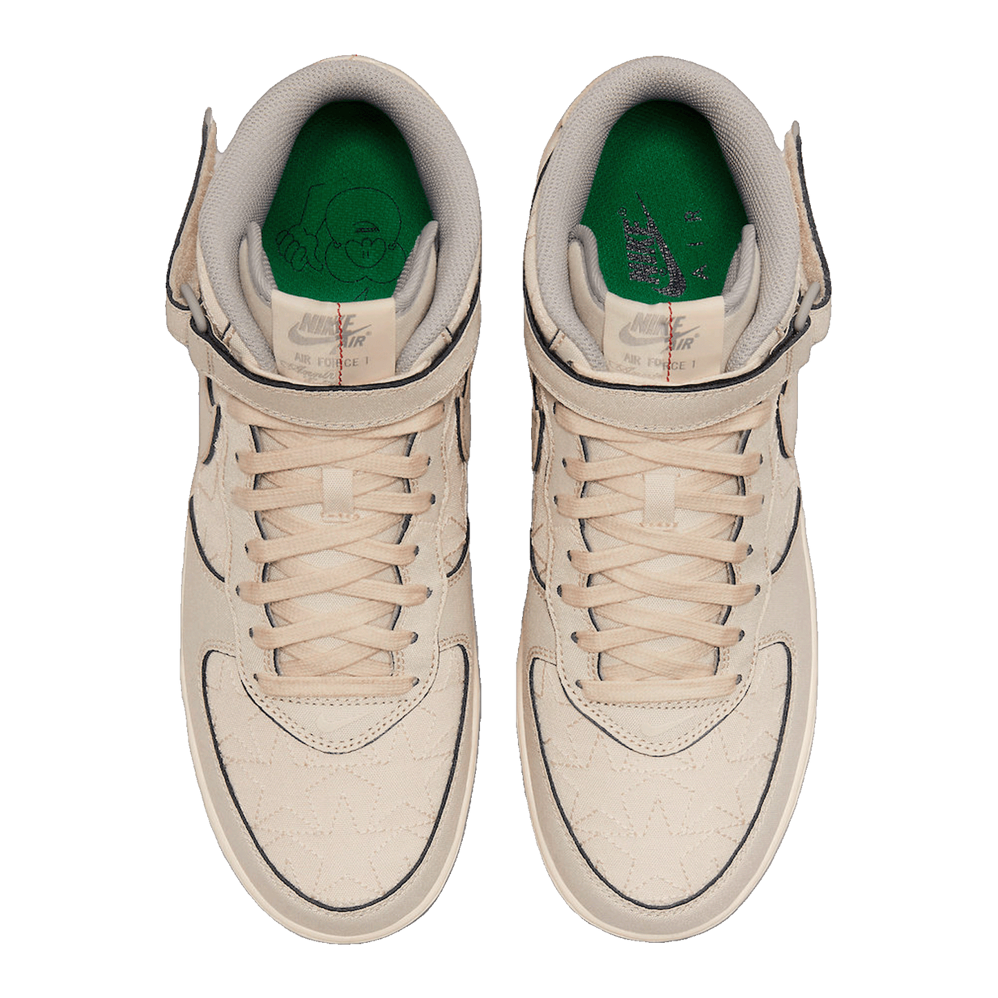 Nike Air Force 1 Mid '07 Tear Away Pearl White Oben