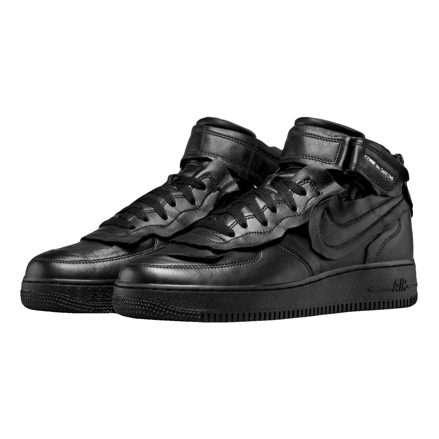 Nike Air Force 1 Mid Comme des Garcons Black Side