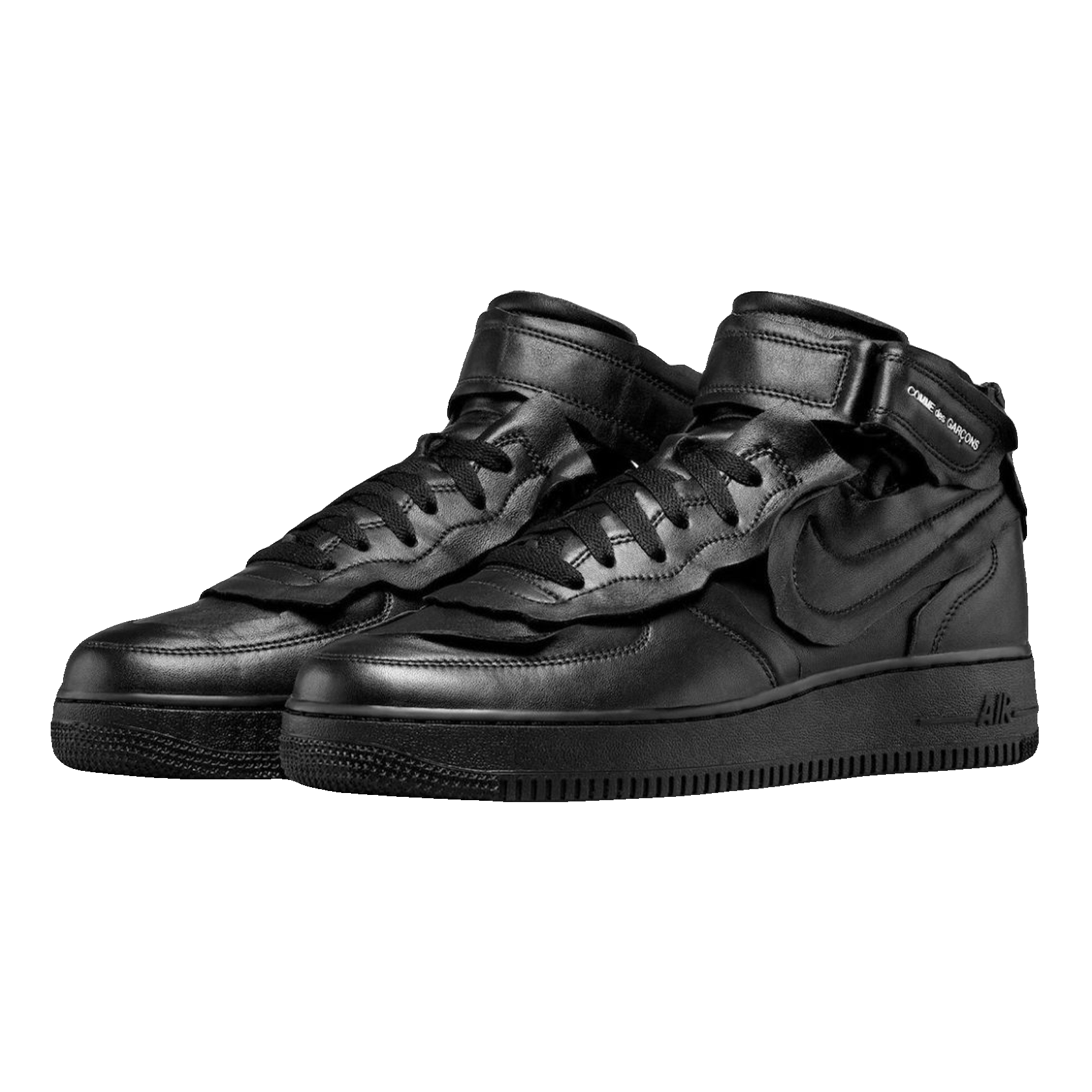Nike Air Force 1 Mid Comme des Garcons Black Side