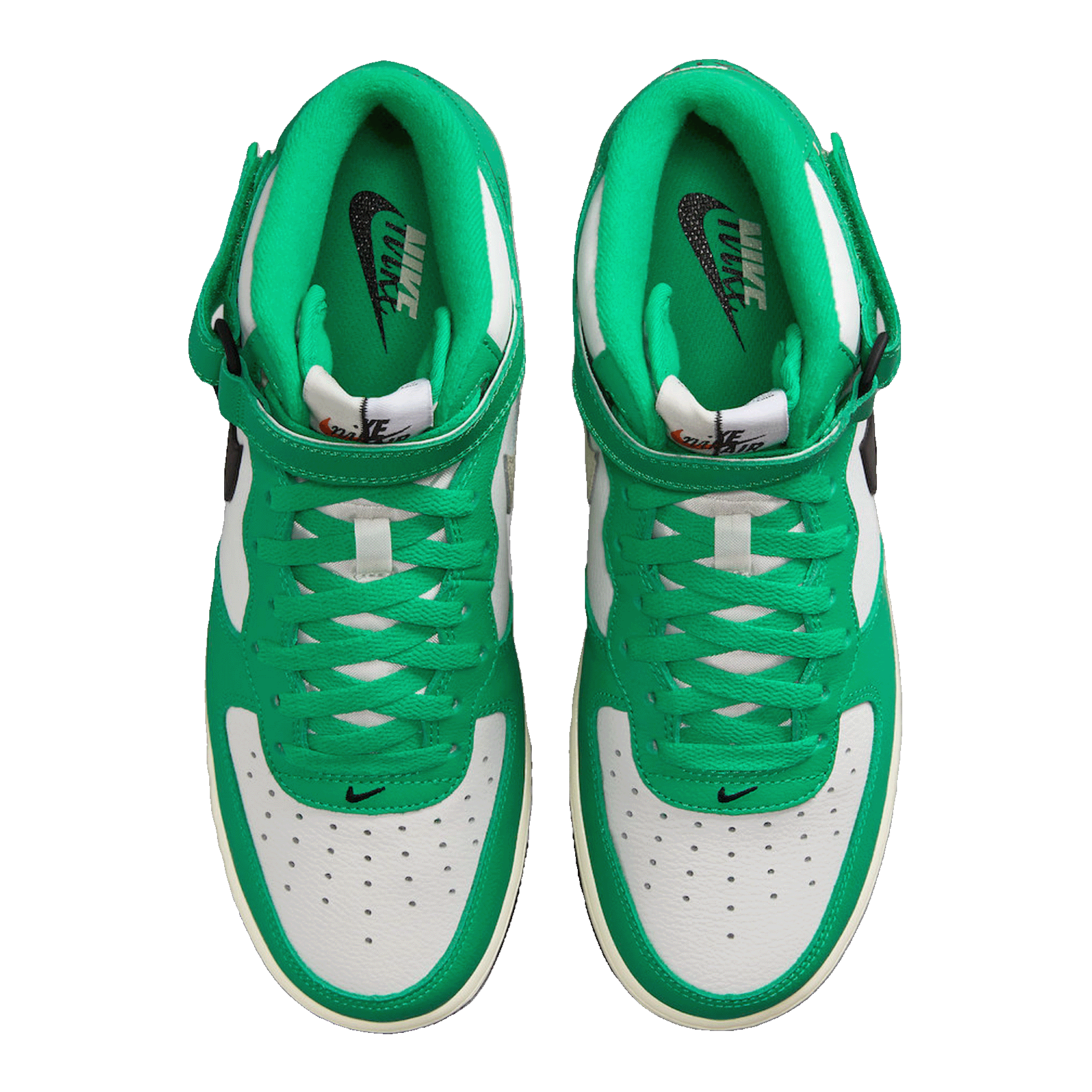 Nike Air Force 1 Mid LV8 Split White Stadium Green Oben