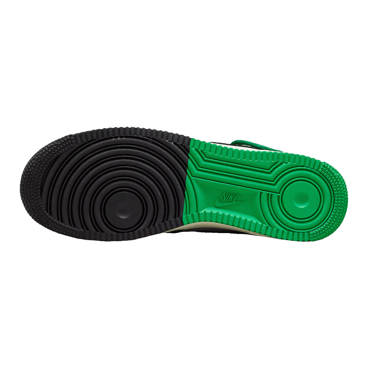 Nike Air Force 1 Mid LV8 Split White Stadium Green Sohle