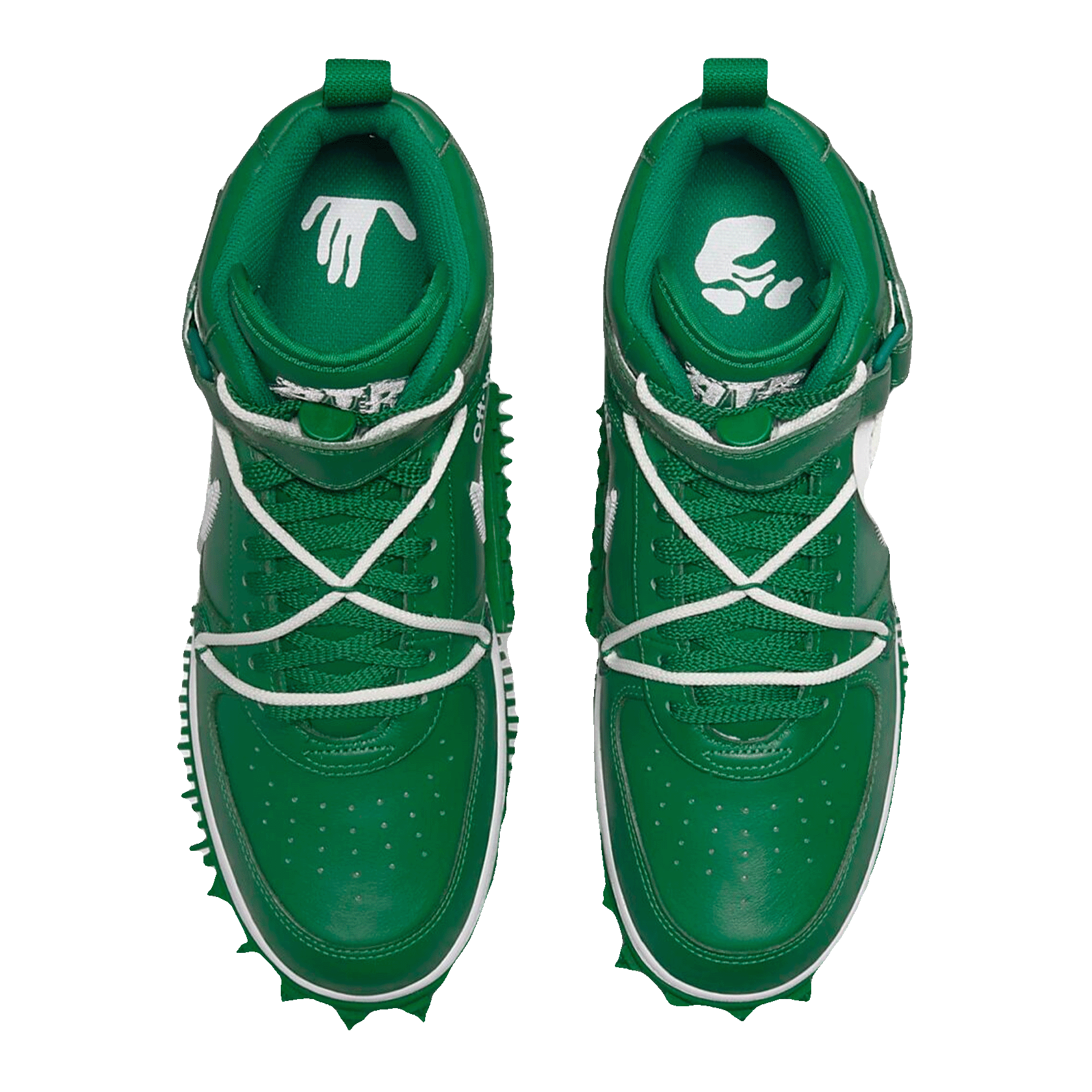 Nike Air Force Mid Off-White Pine Green – Forty Four Sneaker