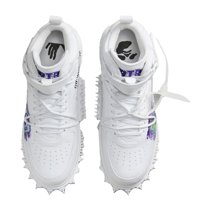 Nike Air Force 1 Mid Off-White Graffiti White Oben