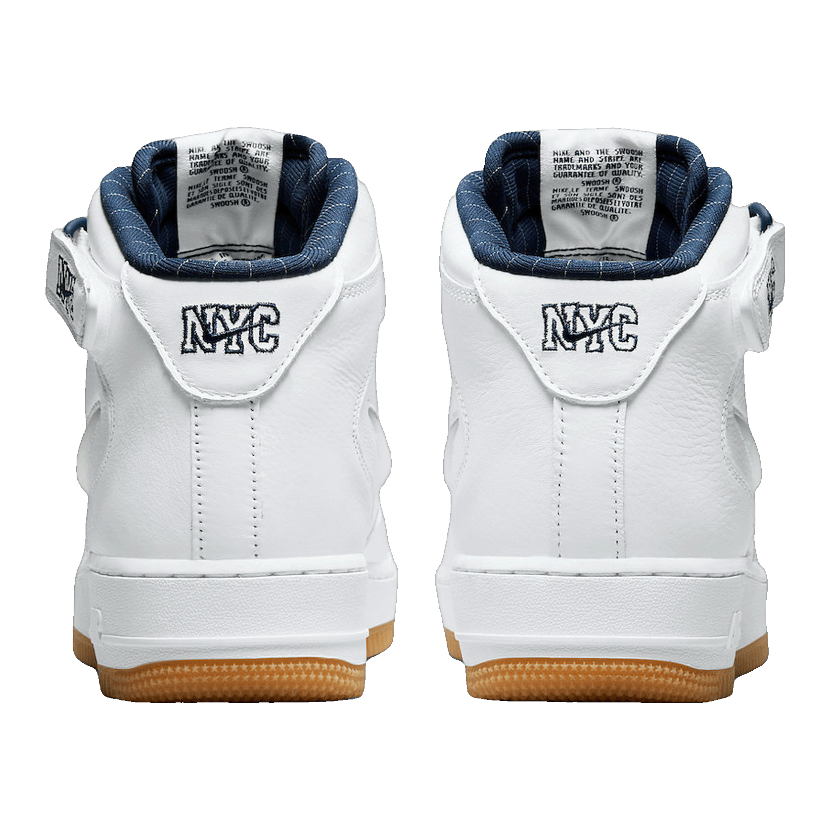 Nike Air Force 1 Mid QS Jewel NYC White Midnight Navy Back