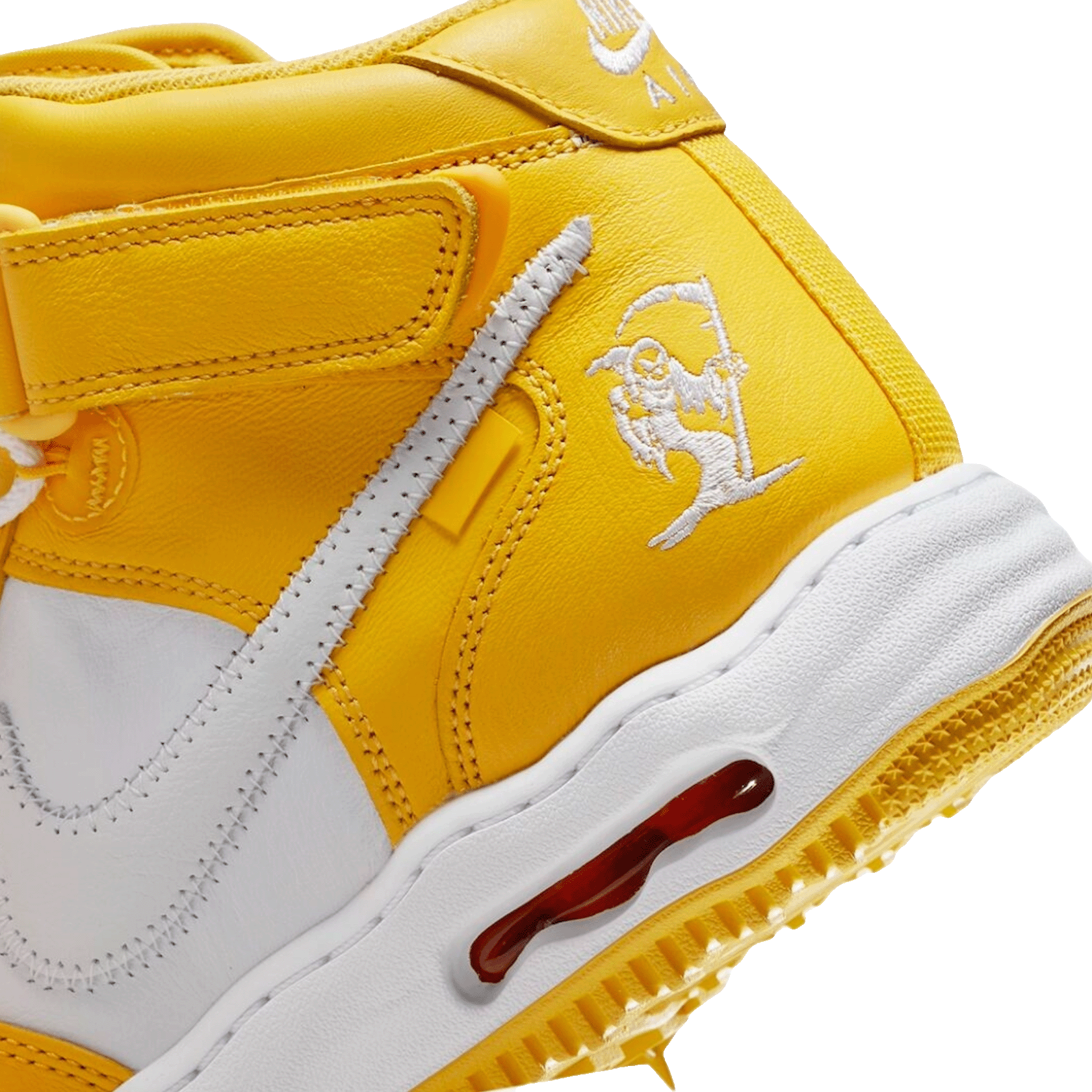 Nike Air Force 1 Mid SP Off-White Varsity Maize Back 2