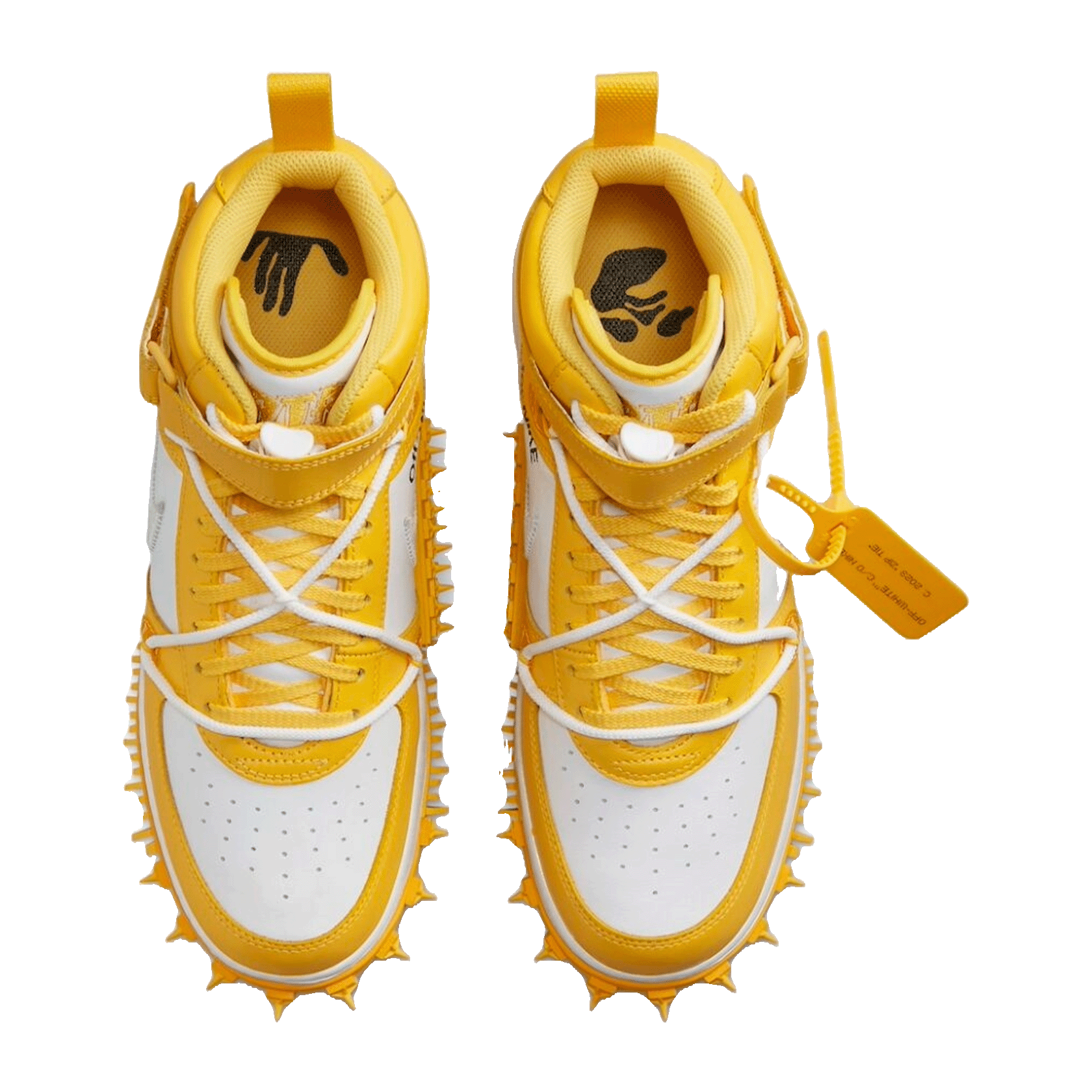 Nike Air Force 1 Mid SP Off-White Varsity Maize Oben