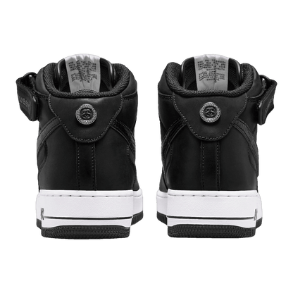 Nike Air Force 1 Mid Stussy Black White Back