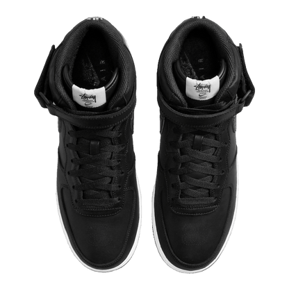 Nike Air Force 1 Mid Stussy Black White Oben