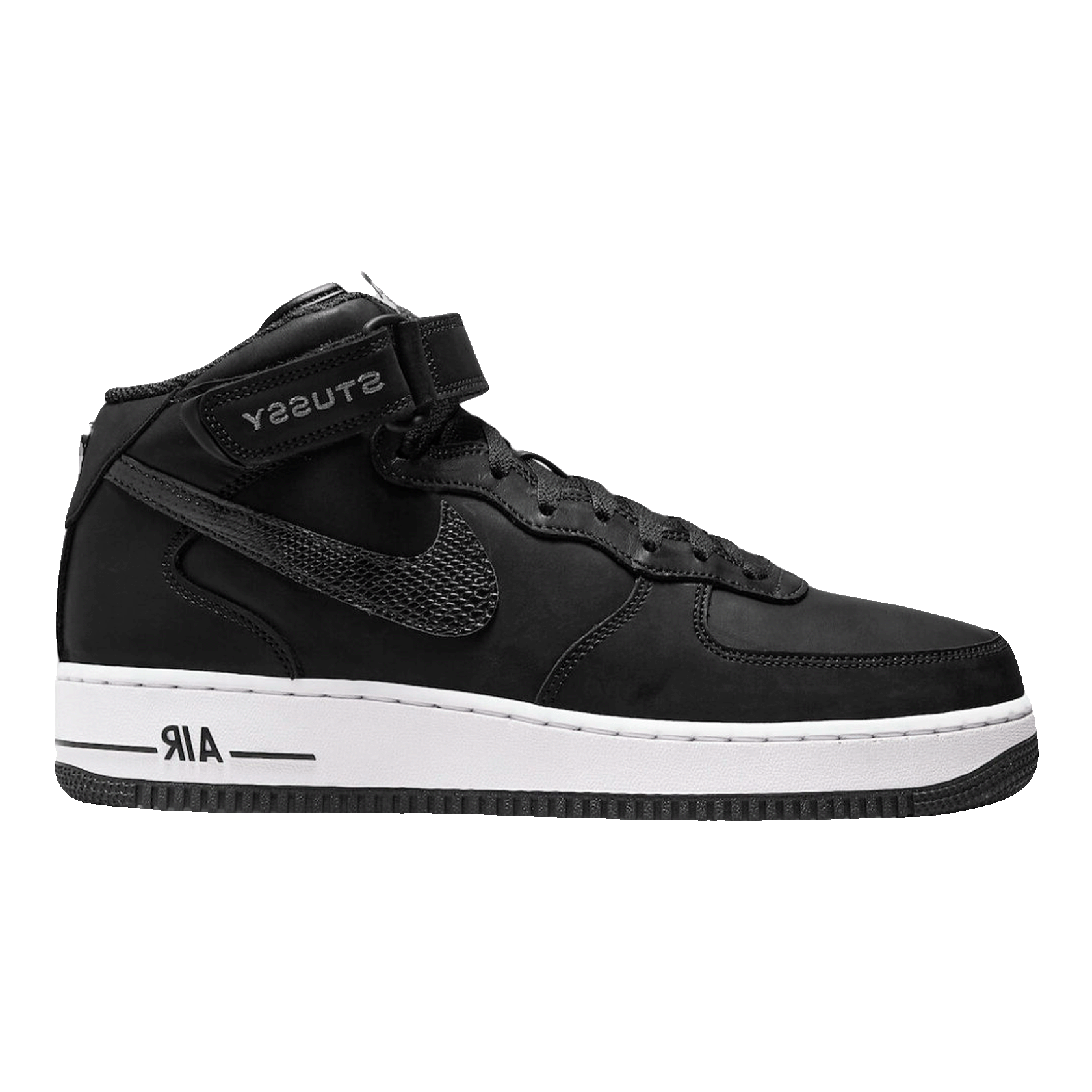 Nike Air Force 1 Mid Stussy Light Bone Black
