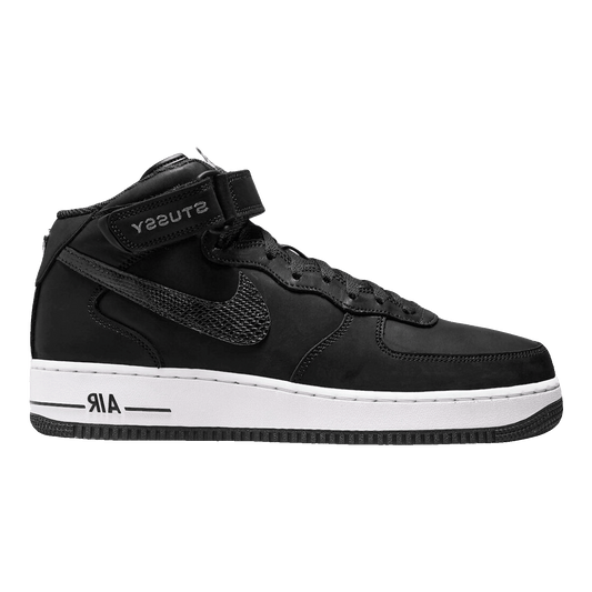 Nike Air Force 1 Mid Stussy Light Bone Black