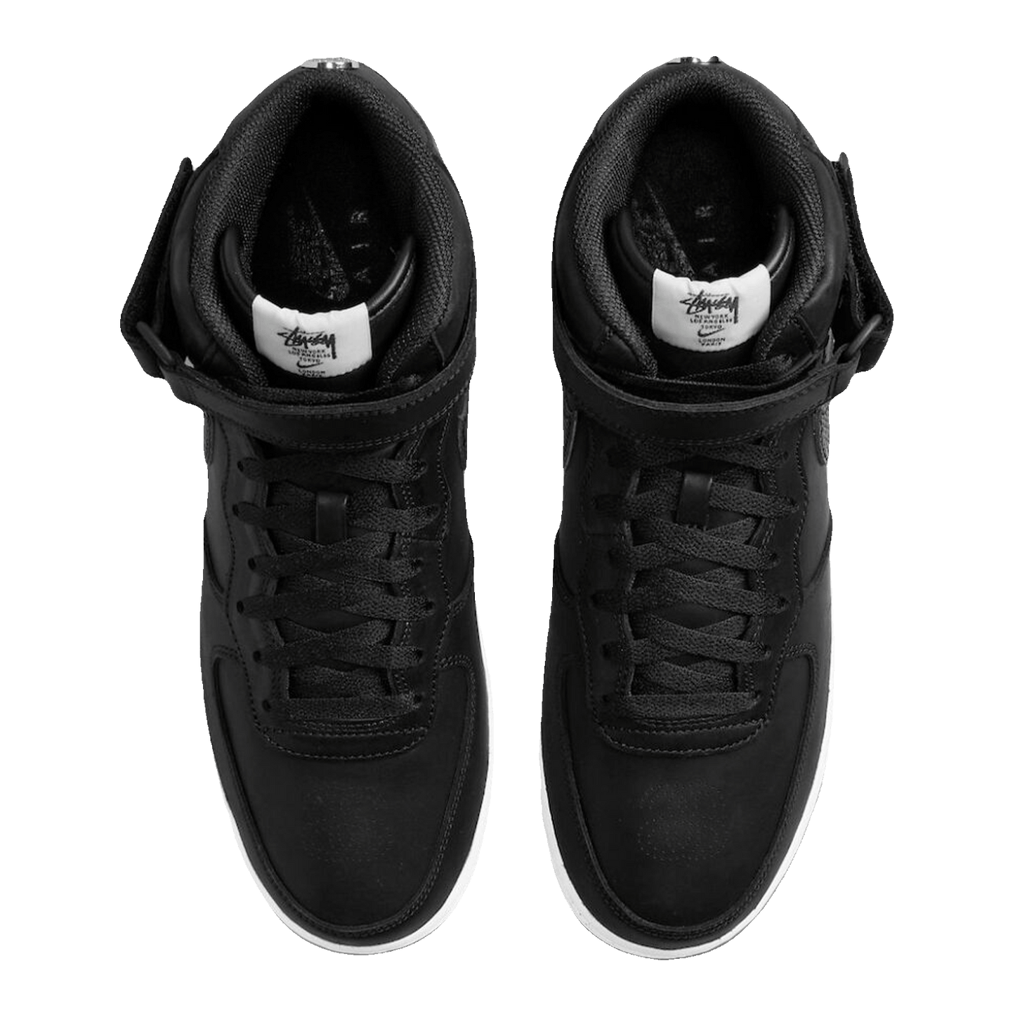 Nike Air Force 1 Mid Stussy Light Bone Black Oben