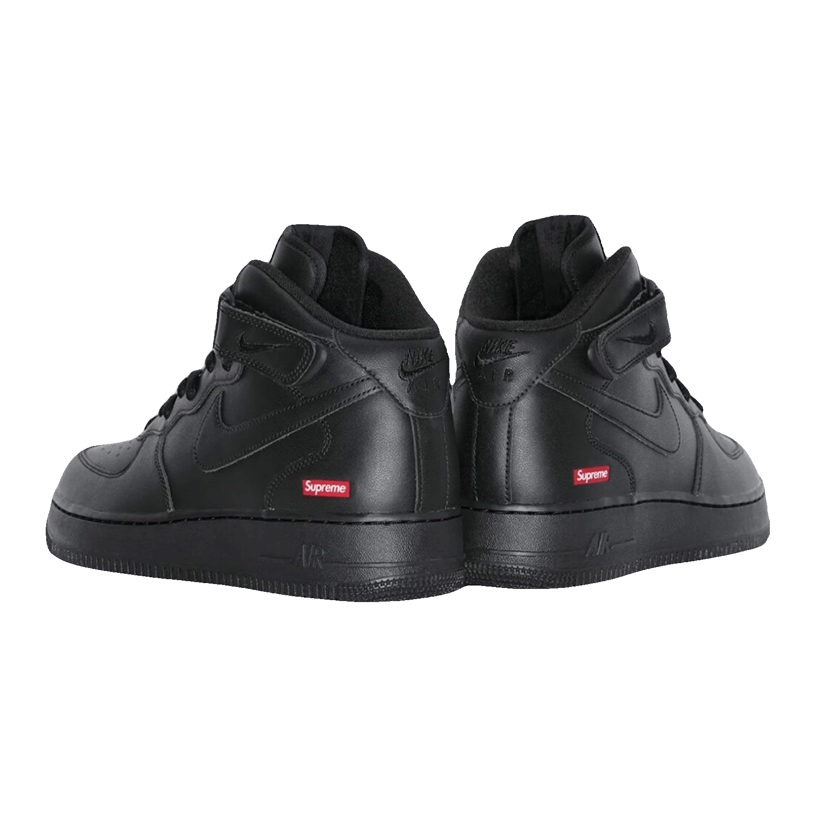 Nike Air Force 1 Mid Supreme Black Back