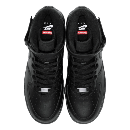 Nike Air Force 1 Mid Supreme Black Oben