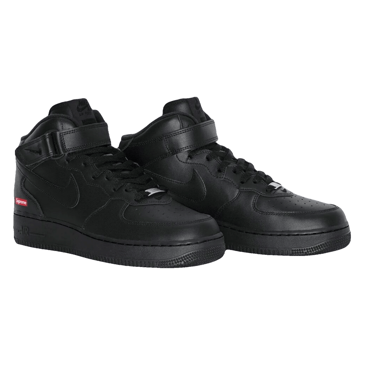 Nike Air Force 1 Mid Supreme Black Side