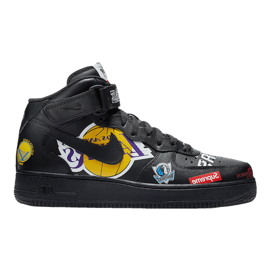 Nike Air Force 1 Mid Supreme NBA Black
