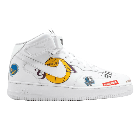 Nike Air Force 1 Mid Supreme NBA White