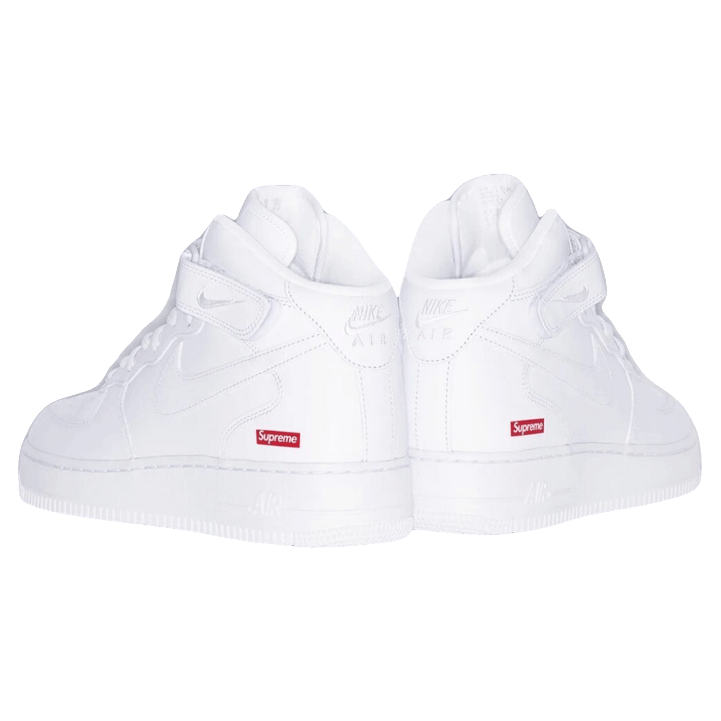 Nike Air Force 1 Mid Supreme White Back
