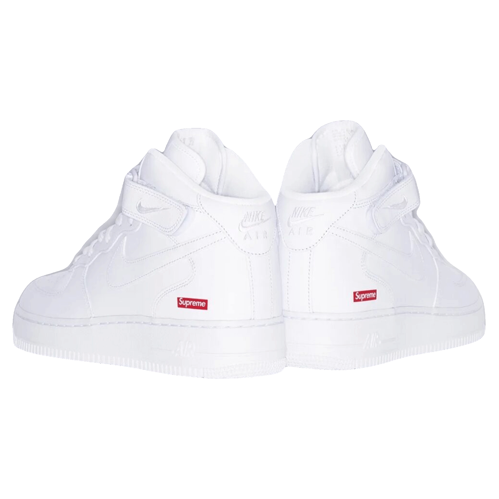Nike Air Force 1 Mid Supreme White Back