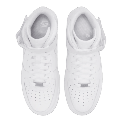 Nike Air Force 1 Mid Triple White (W) Oben