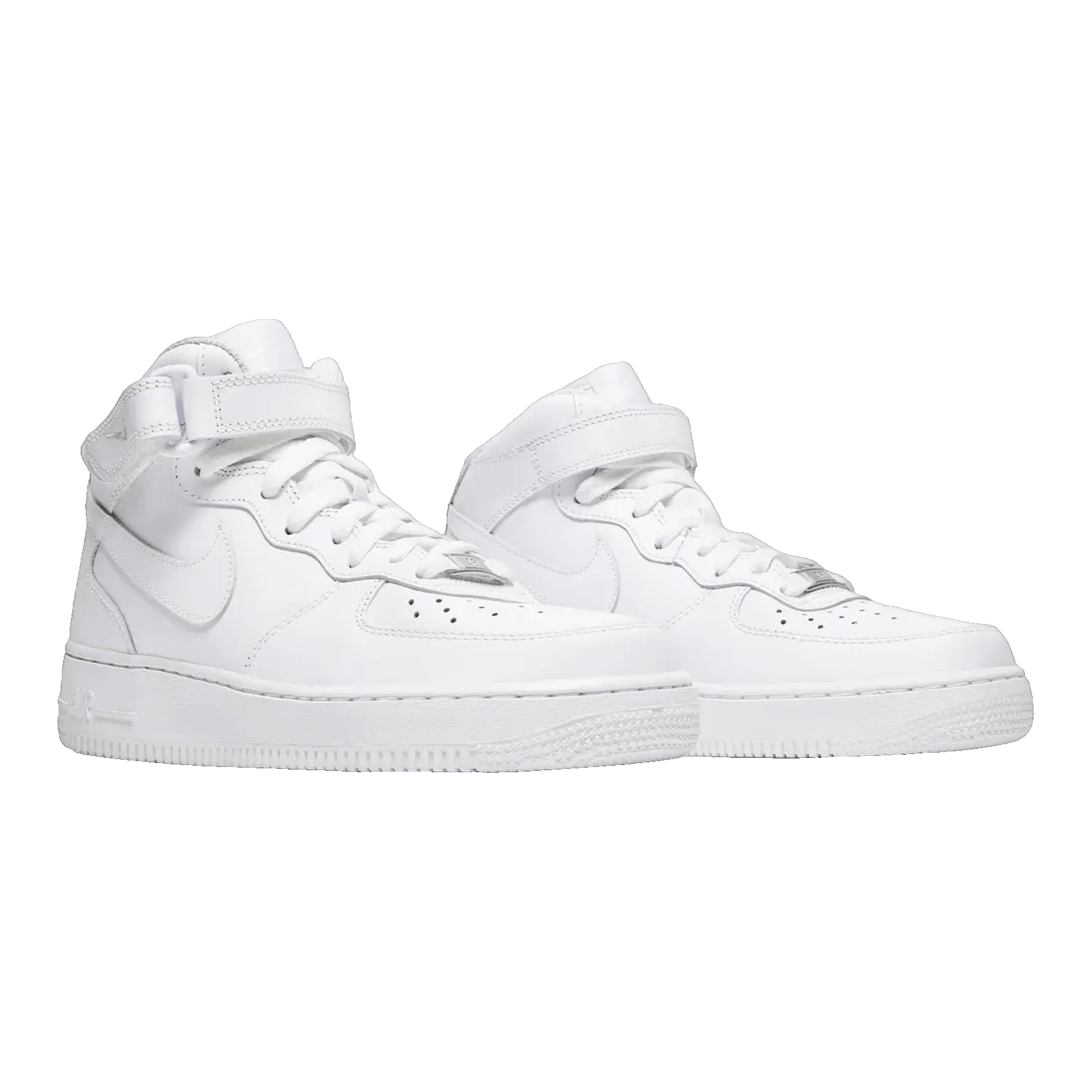 Nike Air Force 1 Mid Triple White (W) Side