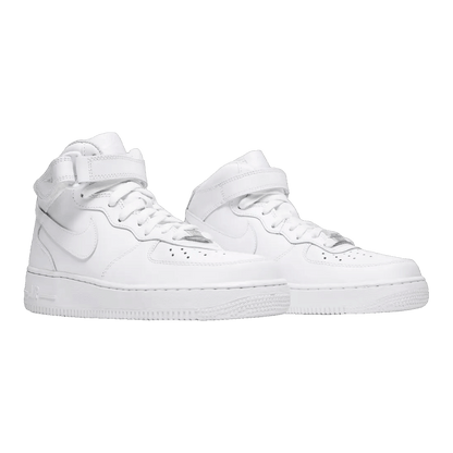 Nike Air Force 1 Mid Triple White (W) Side