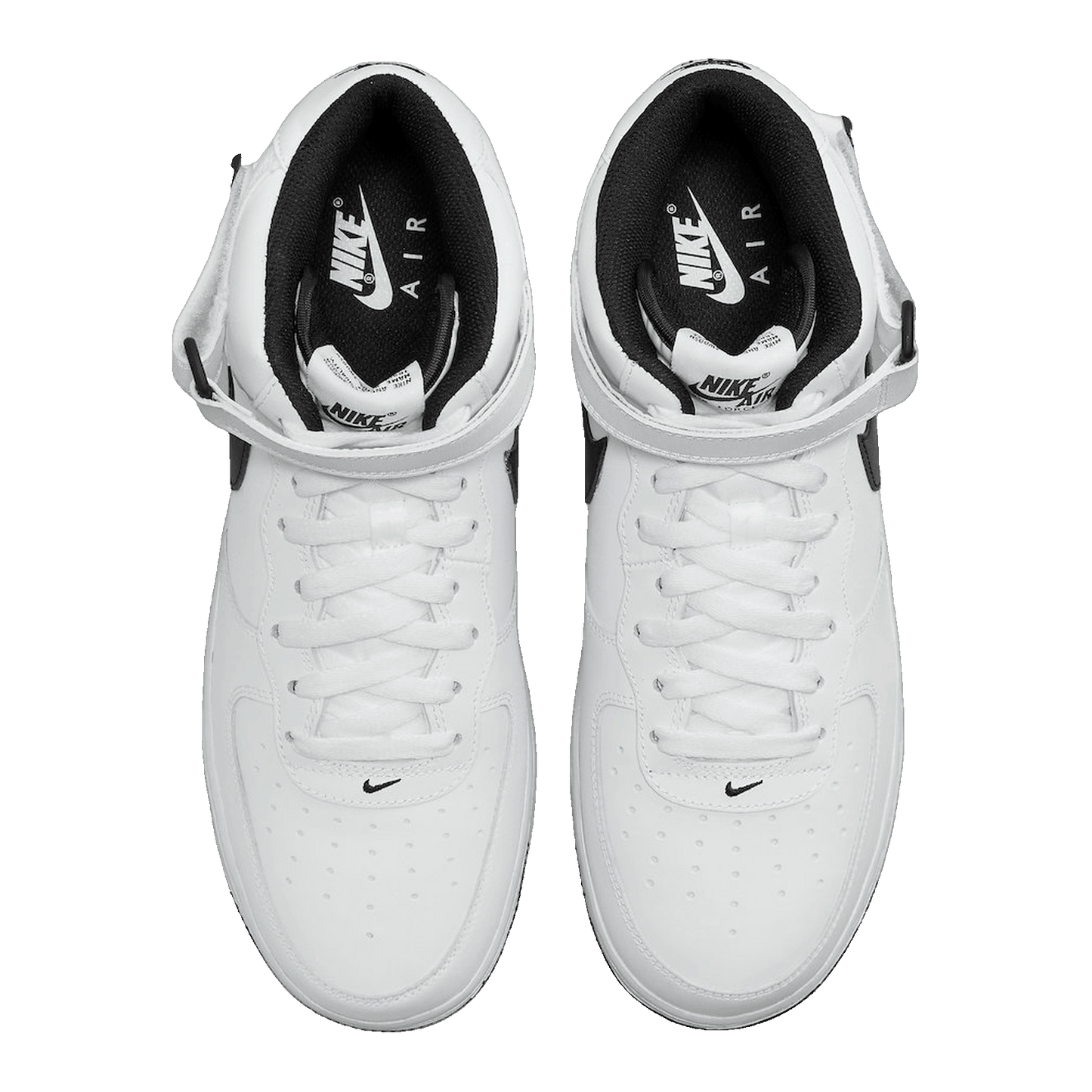 Nike Air Force 1 Mid White Black (2023) Oben