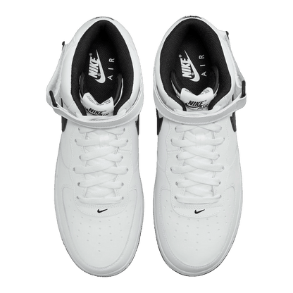 Nike Air Force 1 Mid White Black (2023) Oben