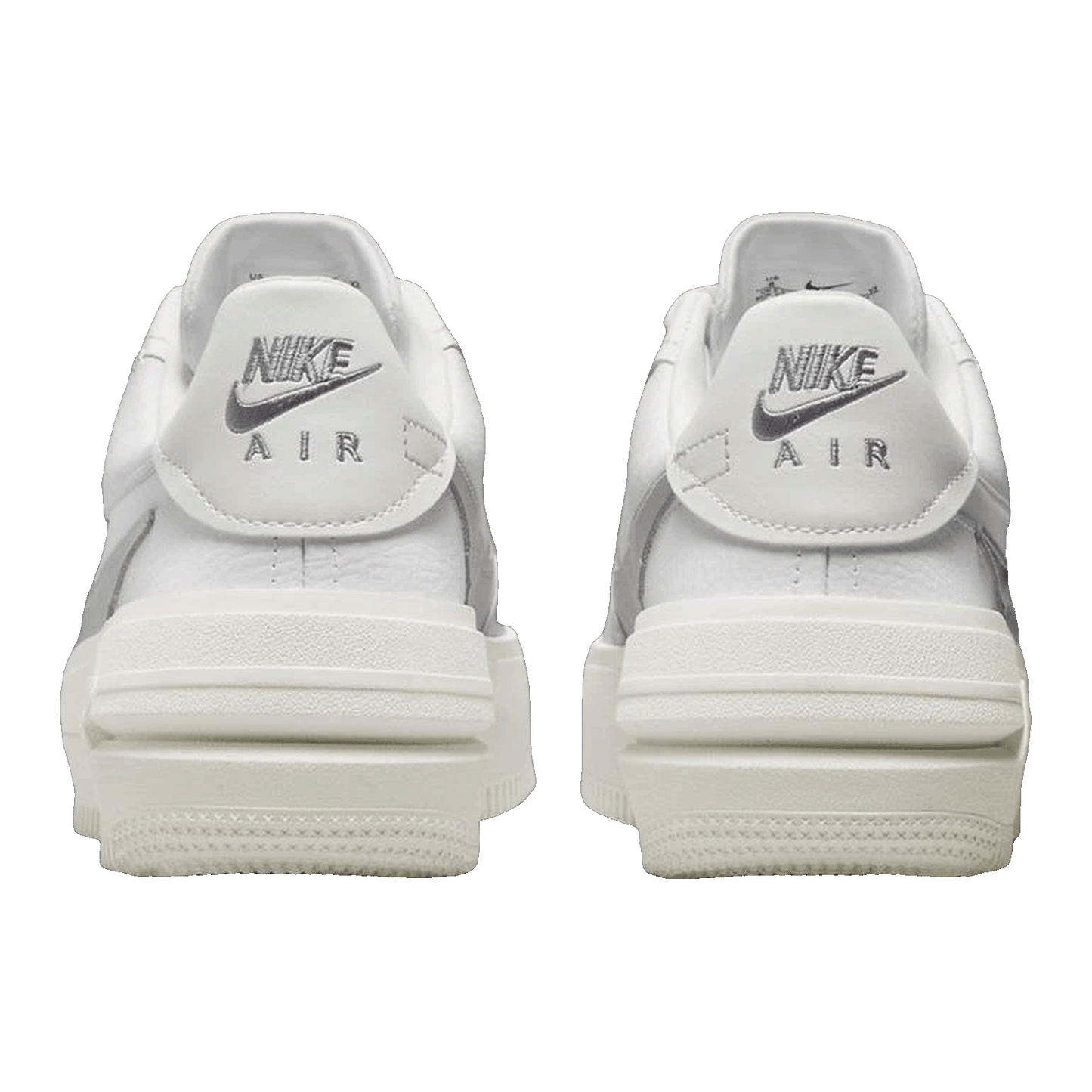 Nike Air Force 1 PLT.AF.ORM Summit White Metalic Silver (W) Back