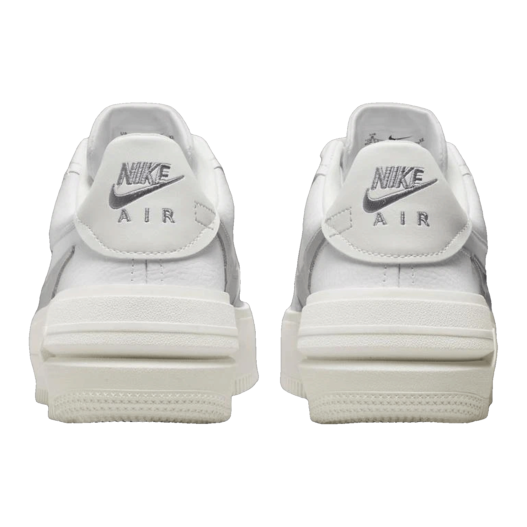Nike Air Force 1 PLT.AF.ORM Summit White Metalic Silver (W) Back
