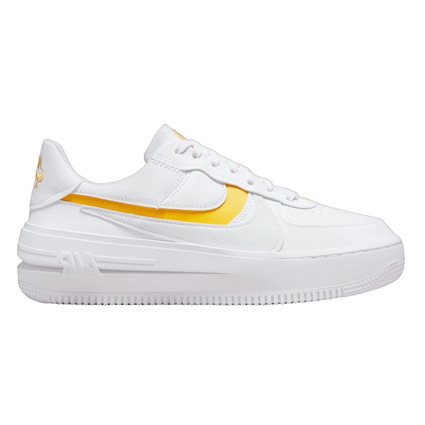 Nike Air Force 1 PLT.AF.ORM White Yellow Ochre (W)