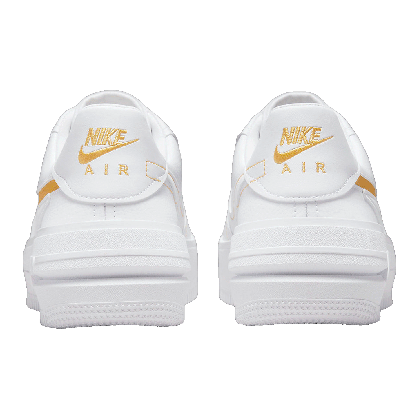 Nike Air Force 1 PLT.AF.ORM White Yellow Ochre (W) Back