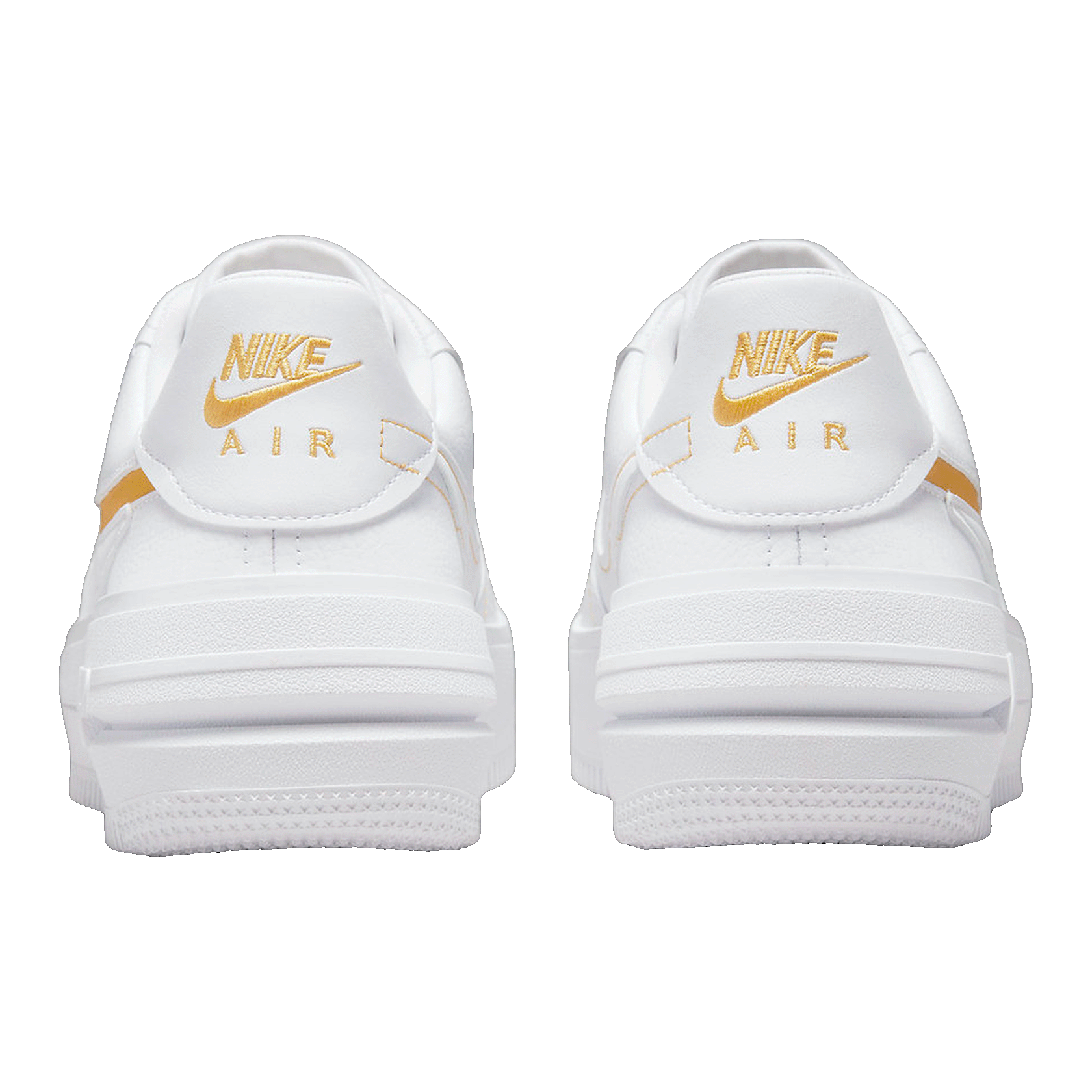 Nike Air Force 1 PLT.AF.ORM White Yellow Ochre (W) Back
