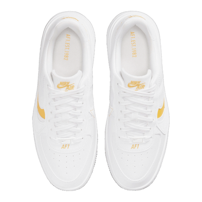 Nike Air Force 1 PLT.AF.ORM White Yellow Ochre (W) Oben
