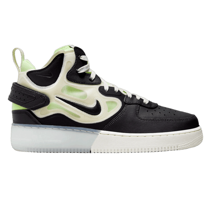 Nike Air Force 1 React Mid Black Sail Ghost Green