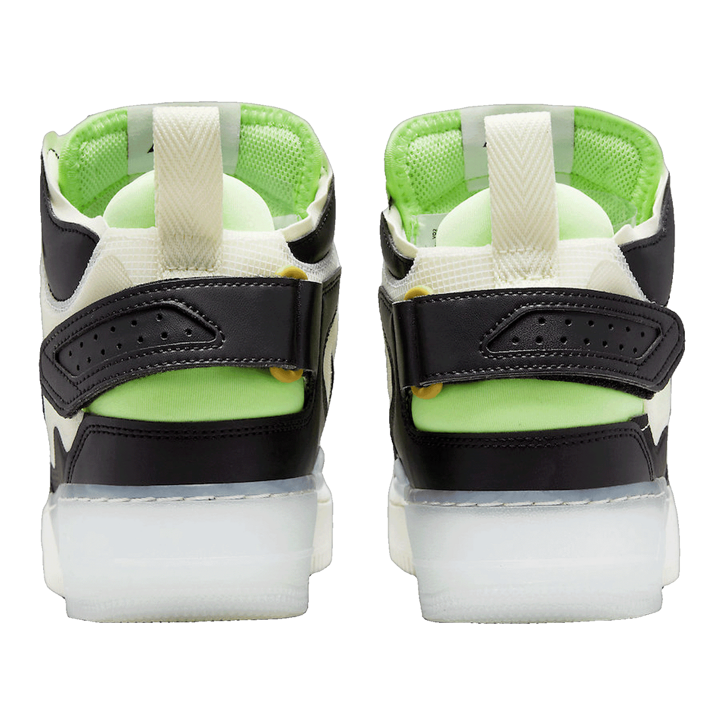 Nike Air Force 1 React Mid Black Sail Ghost Green Back