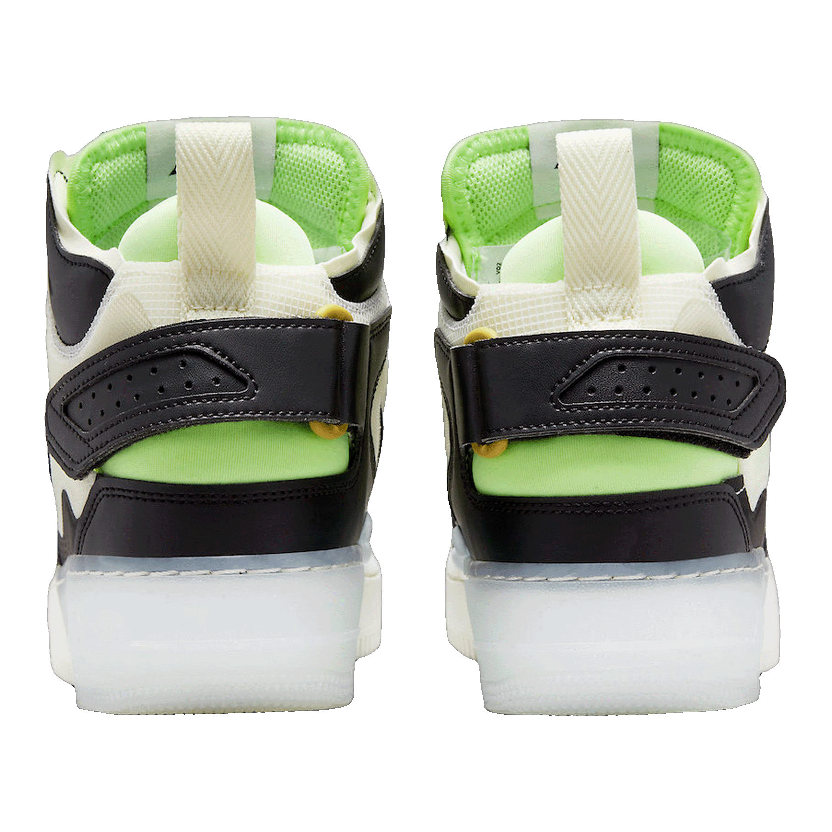 Nike Air Force 1 React Mid Black Sail Ghost Green Back